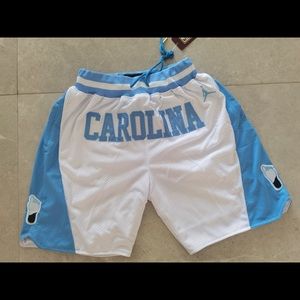 New UNC Jordan/Just Don Shorts (Size M)